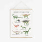 Modern Abstract  Animal Atlas Prints Dinosaur Illustration Canvas Painting Poster For Living Room Play Room Kids Room Home Decor