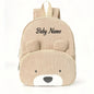 Personalized Toddler Backpack – Cartoon Bear Corduroy Plush with Embroidered Name, Large Capacity Kids Bag