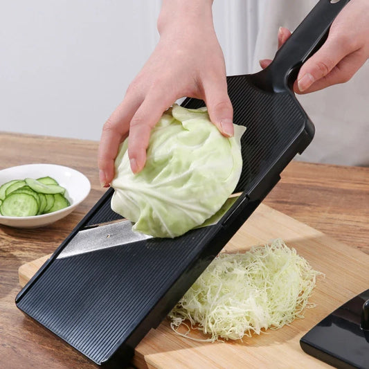 Cabbage Grater & Vegetable Shredder – Stainless Steel Round Salad Slicer, 32 cm / 38 cm (12.6 / 15 in)