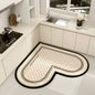 VIKAMA Fashion Simple Diatomite Home Decorative Carpet Kitchen Bathroom Entrance Entrance Washable Dirty Resistant Carpet