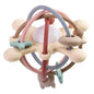 Rattle & Sensory Teether Bed Bell – Silicone Montessori Baby Toy for Newborns, 0-36 Months, Development & Gift