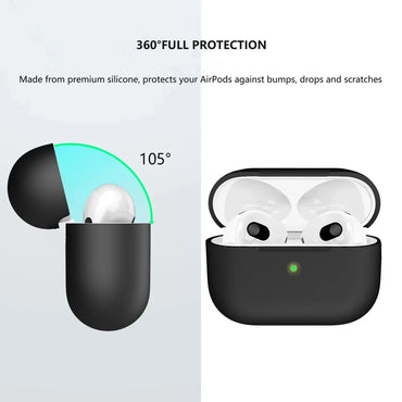 Ultra-Thin Silicone Earbud Case — Protective Charging Case Cover for True Wireless Earbuds (Lightweight, Anti-Slip)