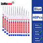 20mm Long-Head Deep Hole Marker Pens - Waterproof Fast-Dry Oil Markers for Wood, Metal & Glass (Red/Black/Blue/Green)