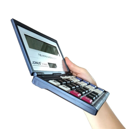 Foldable Flip Cover Solar Calculator Portable 12-Digit Large LCD Financial Office Calculator