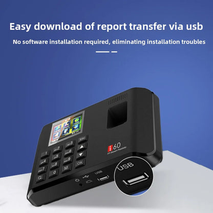 Biometric Fingerprint Time and Attendance Recorder - Employee Clock In/Out System