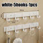 Heavy-Duty Adhesive Wall-Mounted Towel and Clothes Hook - No-Drill Stainless Steel Multi-Hook for Bathroom and Kitchen