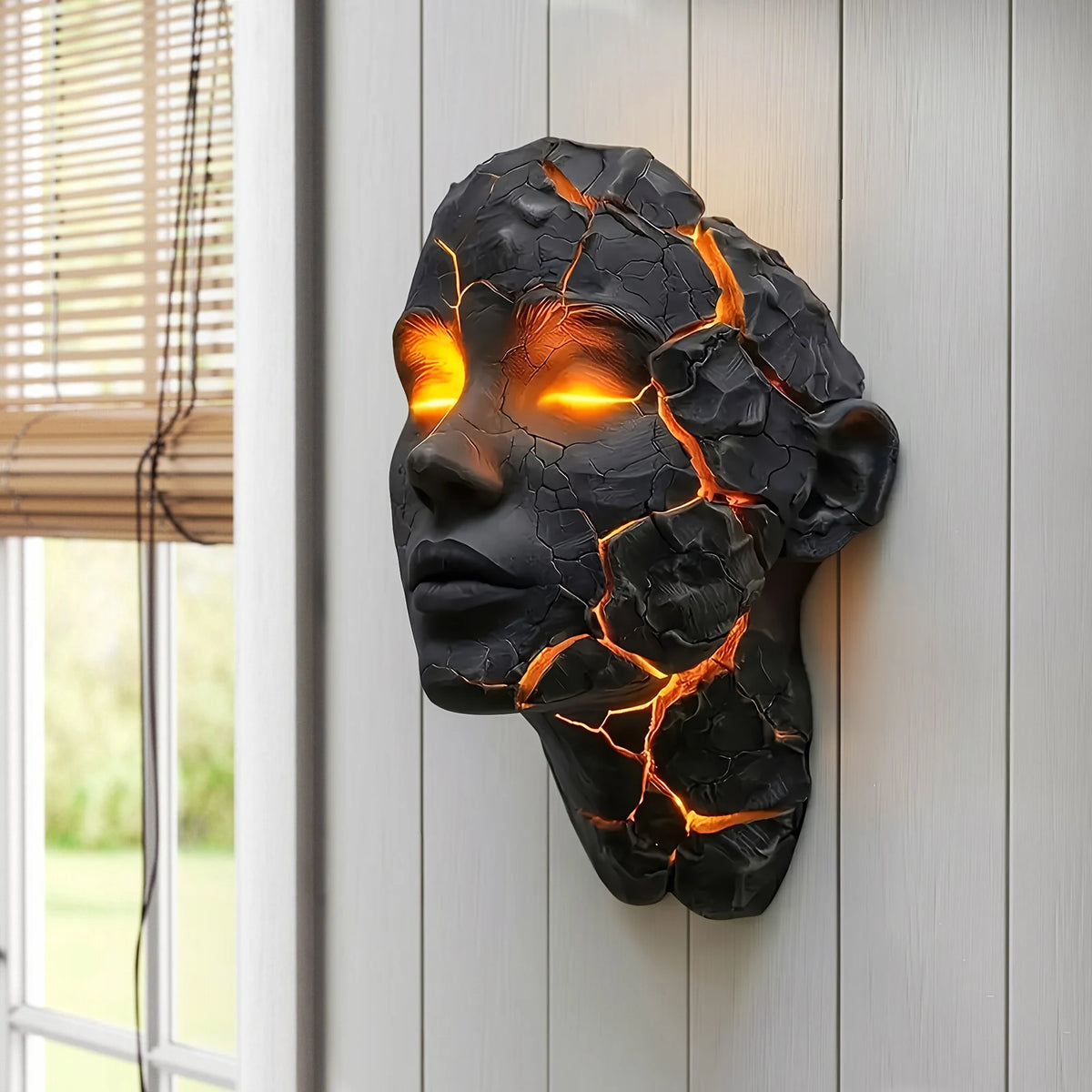Pink Halloween Cracked Soul LED Wall Light
