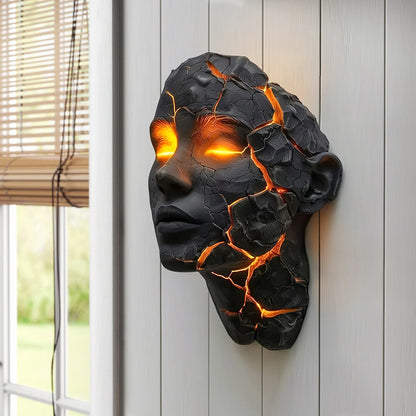 Pink Halloween Cracked Soul LED Wall Light