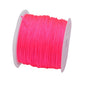50 Yards 0.8mm Braided Nylon Cord – Durable Satin String for Jewelry Making, Beading, Macrame, Chinese Knot & DIY Crafts