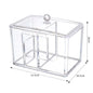 Clear Acrylic Makeup Brush Organizer – Transparent Cosmetic Holder for Lipstick, Brushes & Makeup Tools