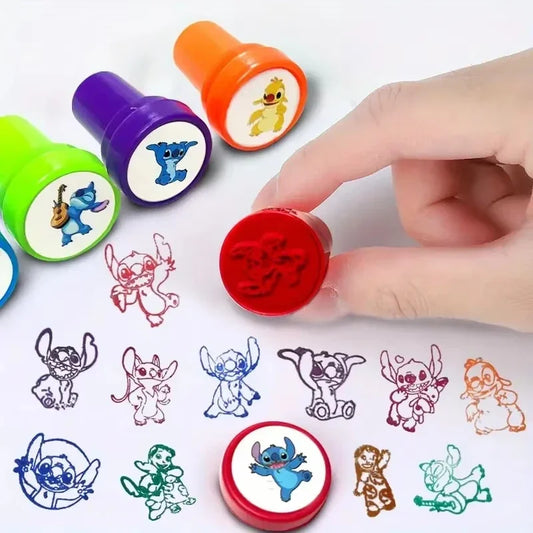12-Pack Stitch Cartoon Seal Party Favors for Kids Birthday & Christmas Gifts