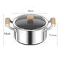 Stainless Steel Soup Pot Wok Honeycomb Non-stick Pot with lid Frying Pan Home Hot Pot Induction Cooker Gas Stove Universal Pan
