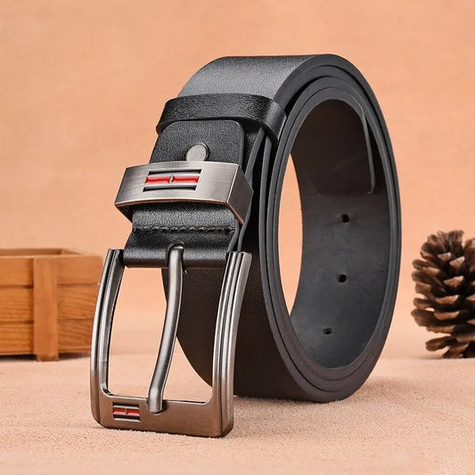Men's PU Leather Belt with Metal Buckle 1.5 in (3.8 cm) Casual & Business Jeans Belt
