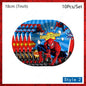 Spiderman Kids Birthday Party Supplies - Disposable Tableware Set with Plates, Cups, Napkins & Favor Bags