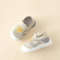Baby Anti-Slip Breathable First Walker Crib Socks with Rubber Sole (11.5–15.5 cm / 4.5–6.1 in)