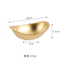 304 stainless steel golden ingot bowl Korean salad bowl commercial dessert snack bowl Korean cuisine tableware