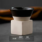 Retro Japanese Triangular Cone Ceramic Tea and Coffee Mug Pottery Porcelain Latte Cup for Home and Office