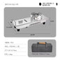 Folding Removable IGT Wood Top Camping Table – Lightweight Aluminum Alloy BBQ Grill Outdoor Picnic & Fishing Table