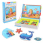 Kids Intelligent 3D Jigsaw Toys Magnetic Puzzle Book Brain Training Games Educational Montessori Toys for Kids Gifts Xmas Toys