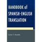Handbook of Spanish-English Translation - Paperback