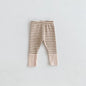 Cotton Patchwork Baby Leggings – Candy Color Striped Pants for Infants 12–36 Months, Unisex Elastic Waist