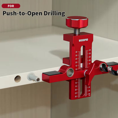 Adjustable Cabinet Door Mounting Jig Set - Aluminum Alloy - Woodworking Tool