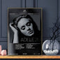 Singer Adele Poster HD Art Sticky Wall Waterproof Home Living Room Bar Decoration