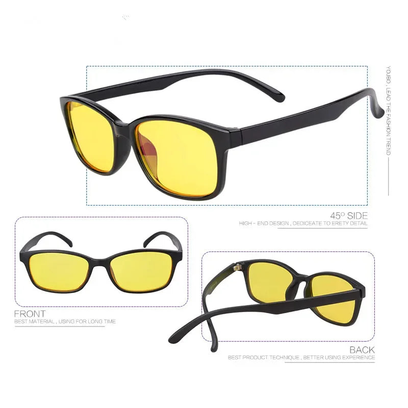 NTALKIA Blue Light Blocking Glasses – Unisex Rectangle Acetate Frame, Anti-UV400 Computer & Gaming Eyewear (11 Colors)