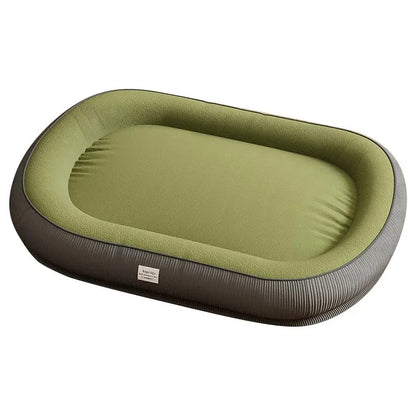 Breathable Machine-Washable Dog Bed - Plush Pet Bed for Puppies and Dogs, Solid Pattern