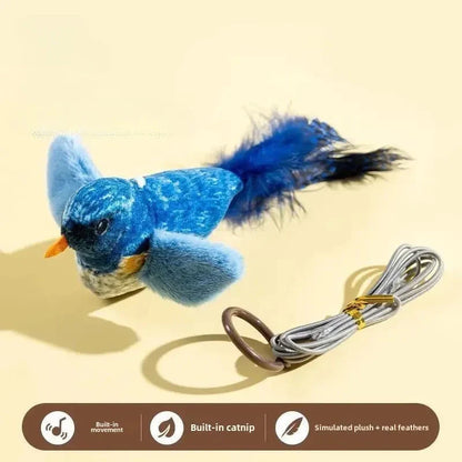 Interactive Bird Toy for Cats – Realistic Sounding Catnip Teaser Toy for Indoor Play & Exercise
