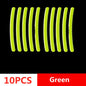 Car Wheel Hub Reflective Stripes Door Handle Safety Warning Sticker Car Rear Warning Tape Automobile Sticker Exterior Accessorie