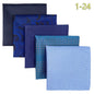 5-Pack Men's Microfiber Pocket Squares 12.6 in (32 cm) - Jacquard Woven Wedding & Formal Handkerchiefs, Assorted Patterns