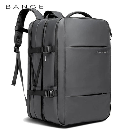 Expandable Business Backpack for Men - 17.3" Laptop, USB, Waterproof Travel Bag