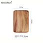 KEMORELA 1PCS Acacia Wood Coffee Tray Food CupTrays Decorative Wood Tray Dessert Candy Bamboo Tray Gongfu Tea Tray