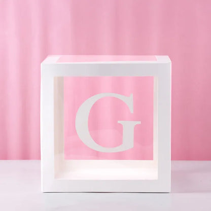 First Birthday Balloon Boxes For Party Decorations 1st Birthday Balloon Blocks Decor with ONE Letter Boy Girl Baby Shower Decor