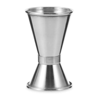 Dual-Sided Stainless Steel Jigger — Double Shot Cocktail Measure Bar Tool