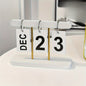 Modern Minimalist Flip Desk Calendar - Everyday View, English Language, Home and Office Decor Desk Accessory