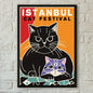 Modern Pop Black Cat Wall Art Poster Poster Paper Print Home Living Room Bedroom Entrance Bar Cafe Art Painting Decoration