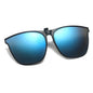 Polarized Clip-On Sunglasses for Men UV400 Anti-Glare Driving Square Shades