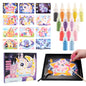 Sand Art Kit DIY Sand Painting Craft 14 Color 12 Princess Sand Painting Cards Montessori Toys Educational Toys for Kids Gifts