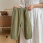 Children's Anti-Mosquito Summer Harem Pants - Lightweight Breathable Ankle-Length Casual Trousers with Elastic Waist (4-6 Years)
