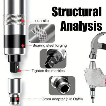 7/12-Piece Portable Reversible Impact Screwdriver Set — Manual & Cordless Driver Kit with Case for Home DIY