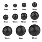 Black Plastic Safety Eyes - 5-20mm (50/100PCS) for DIY Toys, Amigurumi & Crafts