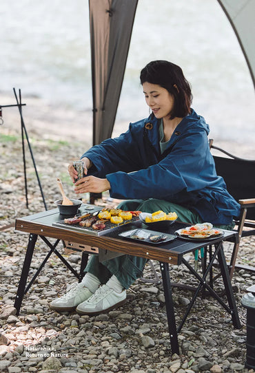 Naturehike Folding Stainless Steel Outdoor Grill for Camping and BBQ