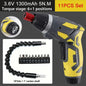 Compact Rechargeable Cordless Screwdriver — 4.2V (3.6V), 6 N·m Torque, 1300mAh, 250 RPM