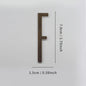 Bronze Self Adhesive House Number Metal English Alphabet Letters for Apartment Room Door Plate Table Mailbox Number Stickers 7cm