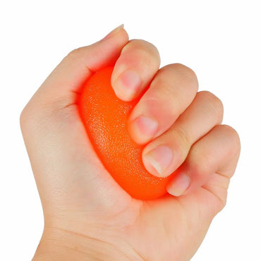 Silicone Hand Grip Strength Trainer Ball for Wrist Rehab & Stress Relief (1.8 x 2.4 in / 4.5 x 6 cm)