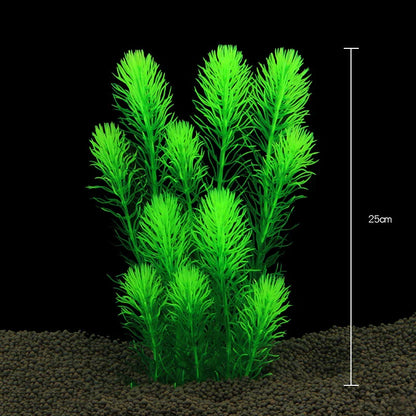 Artificial Aquarium Plants — Plastic Underwater Decorations for Fish Tanks, Realistic Aquarium Decor