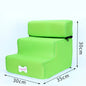 3-Step Pet Stairs for Small Dogs and Cats - Removable Washable Non-Slip Ramp Ladder