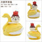 Zakka Figures Christma Janpese Creative Exquisite Matte Christmas Resin Small Decoration Swan Puff Ukulele Sled Sofa Reindeer